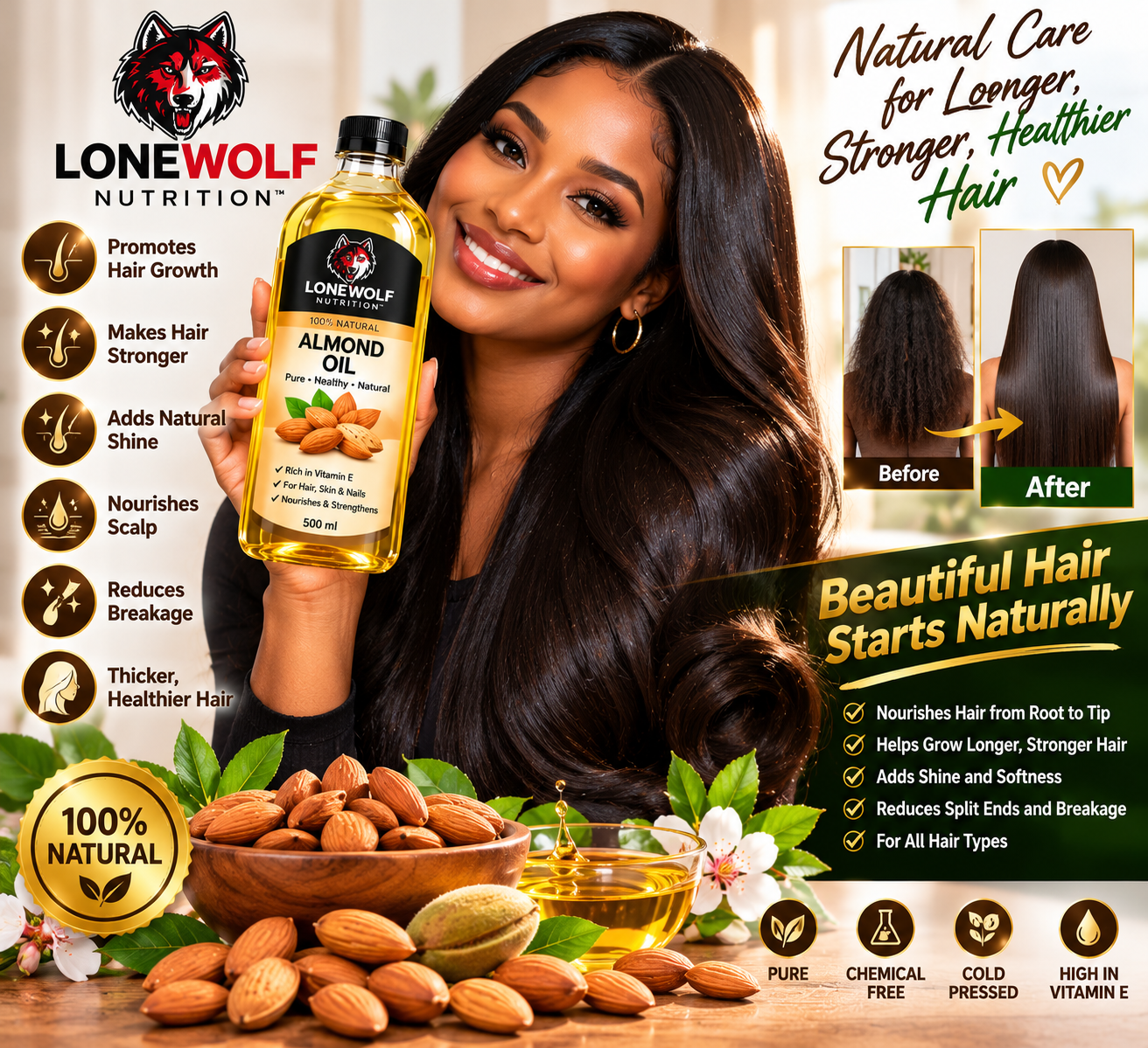 Woman in a natural beauty lifestyle portrait